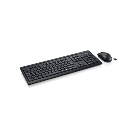 Fujitsu Wireless LX410 - Keyboard and mouse set - wireless - 2.4 GHz - Nordic - for Celsius C780, J550, M7010, M770, R970, W580; ESPRIMO G558, P558, Q958; LIFEBOOK E449, E459 - 1