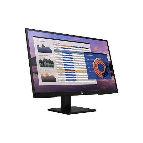 HP P27h G4 - LED monitor - 27" - 1920 x 1080 Full HD (1080p) @ 75 Hz - IPS - 250 cd / m² - 1000:1 - 5 ms - HDMI, VGA, DisplayPort - speakers - black - 5