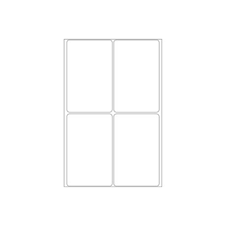 HERMA Movables - Matte - removable self-adhesive - white - 52 x 82 mm 128 roll(s) (32 sheet(s) x 4) labels - 1