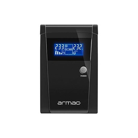 Armac Office 1500F - UPS - line interactive - AC 145 - 290 V - 950 Watt - 1500 VA - 2 x battery - 9 Ah - USB, RJ-45 - output connectors: 3 - 3