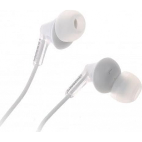 Panasonic RP-HJE125E-W - Ergofit - earphones - in-ear - wired - 3.5 mm jack - white - 1