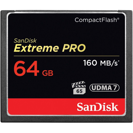 SanDisk Extreme Pro - Flash memory card - 64 GB - 1000x / 1067x - CompactFlash - 2