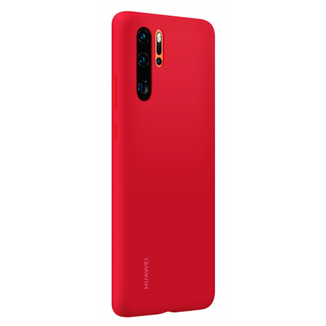 Huawei Case - Back cover for mobile phone - silicone rubber - red - for Huawei P30 Pro - 2