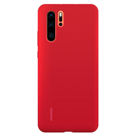 Huawei Case - Back cover for mobile phone - silicone rubber - red - for Huawei P30 Pro - 3
