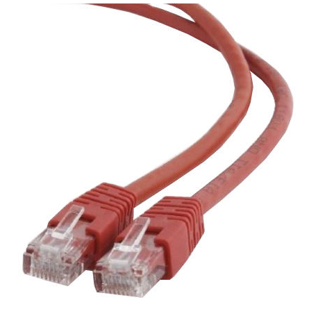 cablexpert - Patch cable - RJ-45 (M) to RJ-45 (M) - 5 m - UTP - CAT 6 - molded, stranded - red - 3