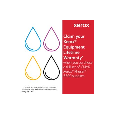 Xerox Phaser 6500 - High capacity - black - original - toner cartridge - for Phaser 6500; WorkCentre 6505 - 1