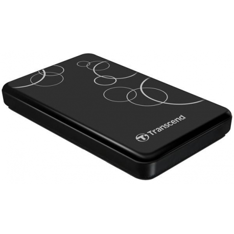 Transcend StoreJet 25A3 - Hard drive - 1 TB - external (portable) - 2.5" - USB 3.0 - black - 1