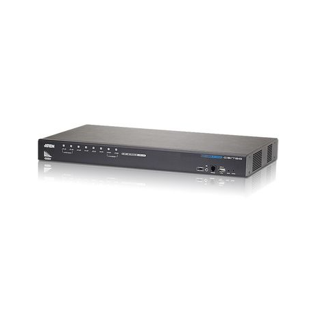 ATEN CS1798 - KVM  /  audio  /  USB switch - 8 x KVM  /  audio  /  USB - 1 local user - desktop, rack-mountable - 3