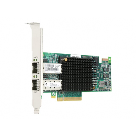 HPE StoreFabric SN1100E - Host bus adapter - PCIe 3.0 x8 low profile - 16Gb Fibre Channel x 2 - for Integrity MC990; ProLiant DL360p Gen8, ML350p Gen8, XL230a Gen9; StoreEasy 3850 - 1