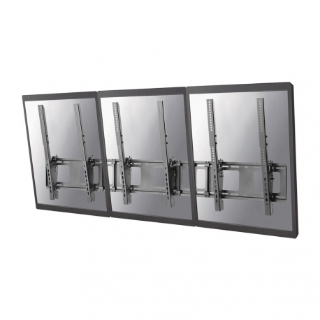Neomounts by Newstar NS-WMB300P - Bracket - for 3 LCD displays - black - screen size: 40"-52" - wall-mountable - 3