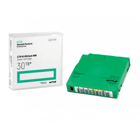 HPE Ultrium RW Data Cartridges Library Pack - 20 x LTO Ultrium 8 - 12 TB / 30 TB - write-on labels - green - for StoreEver LTO-8 Ultrium 30750, LTO-8 Ultrium 30750 TAA - 1