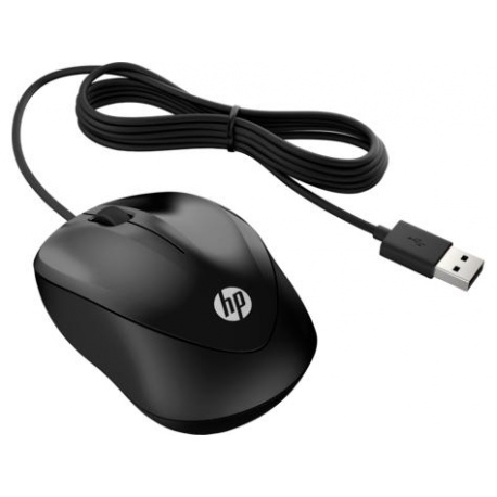 HP 1000 - Mouse - right and left-handed - wired - USB - black - for OMEN by HP Laptop 16; Victus 15L by HP; Pavilion 32, TP01; Pavilion Gaming TG01 - 2