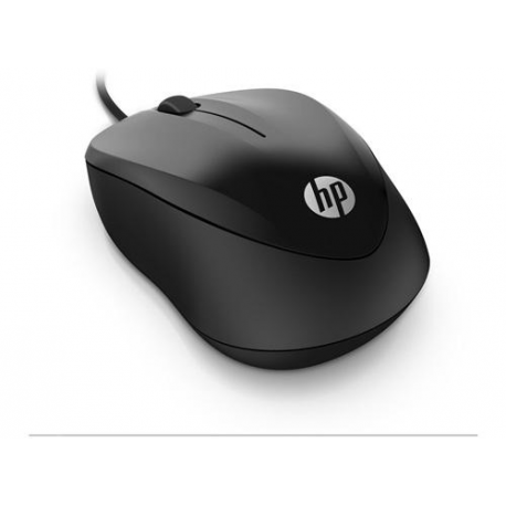 HP 1000 - Mouse - right and left-handed - wired - USB - black - for OMEN by HP Laptop 16; Victus 15L by HP; Pavilion 32, TP01; Pavilion Gaming TG01 - 4