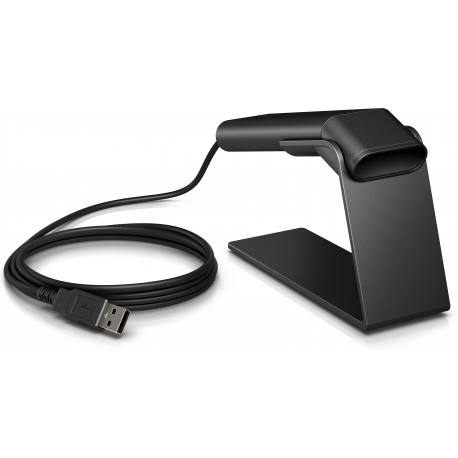 HP ElitePOS 2D - Barcode scanner - handheld - 2D imager - 30 frames  /  sec - decoded - USB - 8