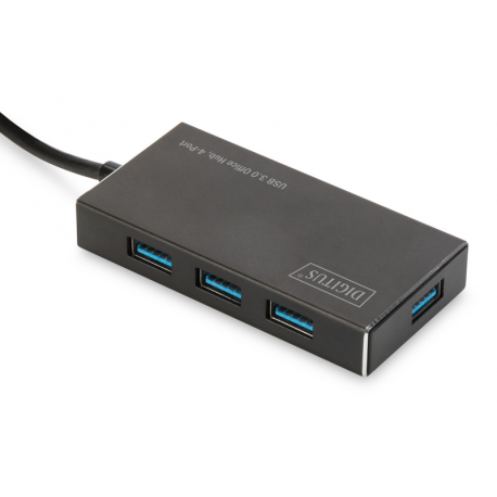 DIGITUS USB 3.0 Office Hub DA-70240-1 - Hub - 4 x SuperSpeed USB 3.0 - desktop - 7