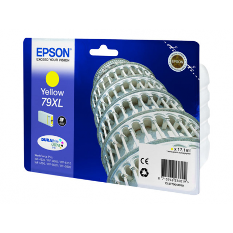 Epson 79XL - 17.1 ml - XL - yellow - original - ink cartridge - for WorkForce Pro WF-4630DWF, WF-4640DTWF, WF-5110DW, WF-5190DW, WF-5620DWF, WF-5690DWF - 2