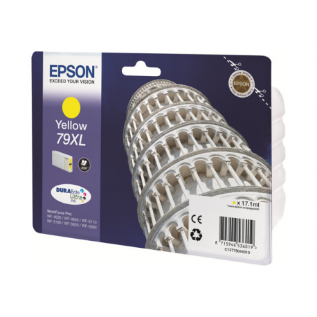 Epson 79XL - 17.1 ml - XL - yellow - original - ink cartridge - for WorkForce Pro WF-4630DWF, WF-4640DTWF, WF-5110DW, WF-5190DW, WF-5620DWF, WF-5690DWF - 3