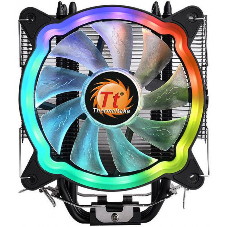 Thermaltake UX200 ARGB Lighting - Processor cooler - (for: LGA775, LGA1156, AM2, AM2+, AM3, LGA1155, AM3+, FM1, FM2, LGA1150, LGA1151, AM4, LGA1200) - aluminium - 120 mm - 1