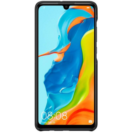 Huawei - Back cover for mobile phone - thermoplastic polyurethane (TPU) - flower black - for Huawei P30 lite - 2