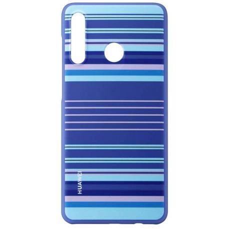 Huawei - Back cover for mobile phone - thermoplastic polyurethane (TPU) - blue lines - for Huawei P30 lite - 2