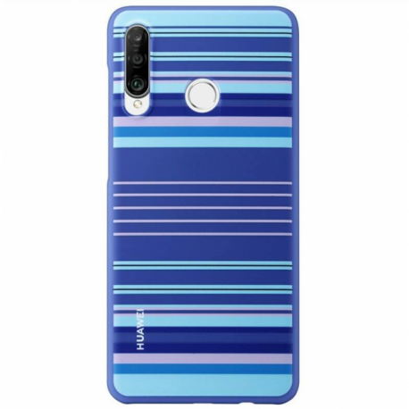 Huawei - Back cover for mobile phone - thermoplastic polyurethane (TPU) - blue lines - for Huawei P30 lite - 5
