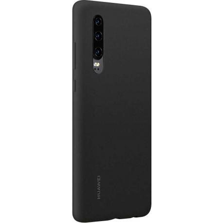 Huawei Car case - Back cover for mobile phone - silicone, magnet - black - for Huawei P30 - 1