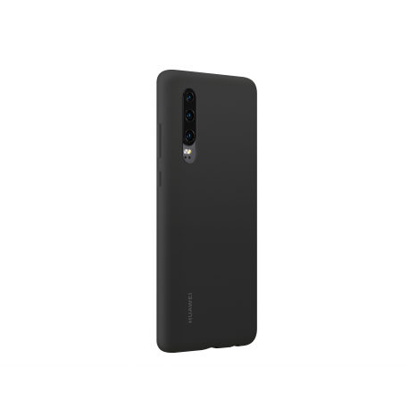 Huawei Car case - Back cover for mobile phone - silicone, magnet - black - for Huawei P30 - 3