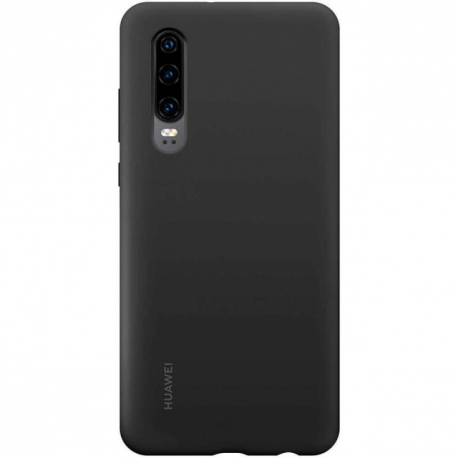 Huawei Car case - Back cover for mobile phone - silicone, magnet - black - for Huawei P30 - 5