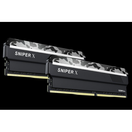G.Skill SNIPER X Series - Urban Camo - DDR4 - kit - 16 GB: 2 x 8 GB - DIMM 288-pin - 3200 MHz / PC4-25600 - CL16 - 1.35 V - unbuffered - non-ECC - urban camouflage - 1