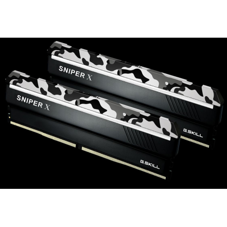 G.Skill SNIPER X Series - Urban Camo - DDR4 - kit - 16 GB: 2 x 8 GB - DIMM 288-pin - 3200 MHz / PC4-25600 - CL16 - 1.35 V - unbuffered - non-ECC - urban camouflage - 3