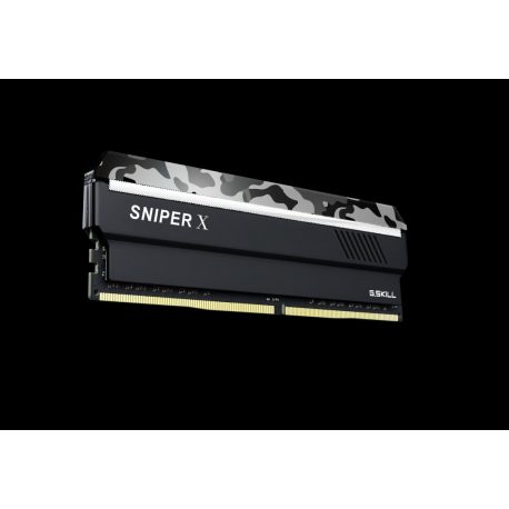 G.Skill SNIPER X Series - Urban Camo - DDR4 - kit - 16 GB: 2 x 8 GB - DIMM 288-pin - 3200 MHz / PC4-25600 - CL16 - 1.35 V - unbuffered - non-ECC - urban camouflage - 4