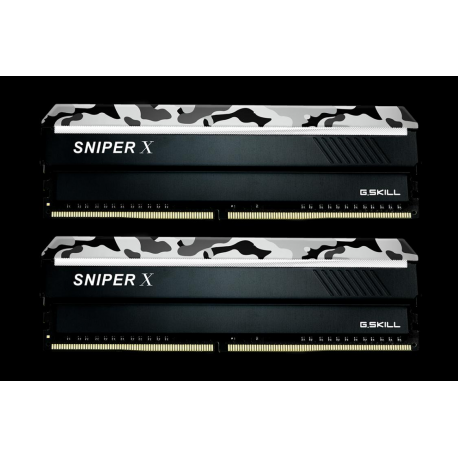 G.Skill SNIPER X Series - Urban Camo - DDR4 - kit - 16 GB: 2 x 8 GB - DIMM 288-pin - 3200 MHz / PC4-25600 - CL16 - 1.35 V - unbuffered - non-ECC - urban camouflage - 5