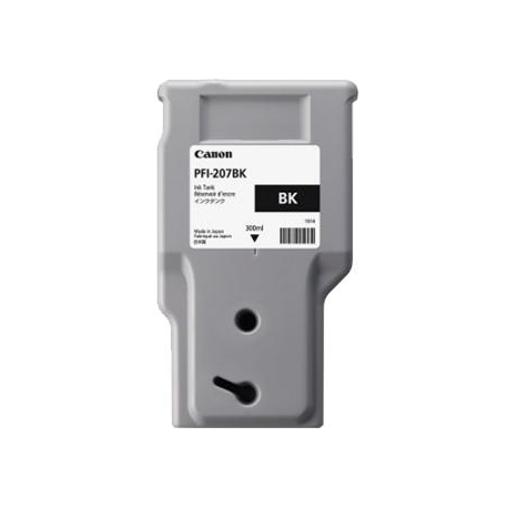 Canon PFI-207 BK - 300 ml - black - original - ink tank - for imagePROGRAF iPF680, iPF685, iPF780, iPF785 - 2