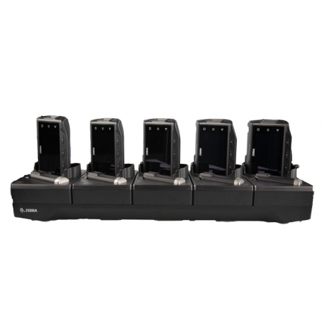 Zebra 5Slot Charge Only Cradle w / Spare Battery Charger - Handheld charging stand - for Zebra RS6000 - 2