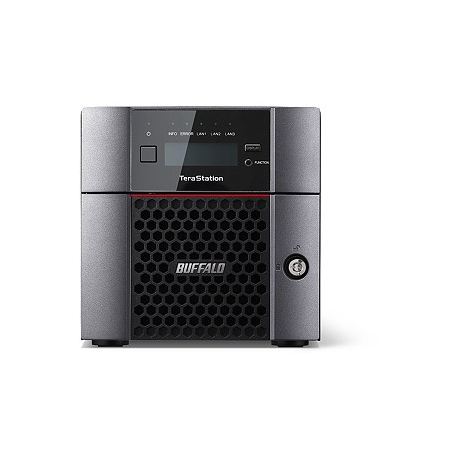 BUFFALO TeraStation 5210DN - NAS server - 2 bays - 16 TB - SATA 6Gb/s - HDD 8 TB x 2 - RAID 0, 1, JBOD - RAM 4 GB - 10 Gigabit Ethernet - iSCSI - with 3 years 24-hour TeraStation VIP HDD Exchange Service - 7