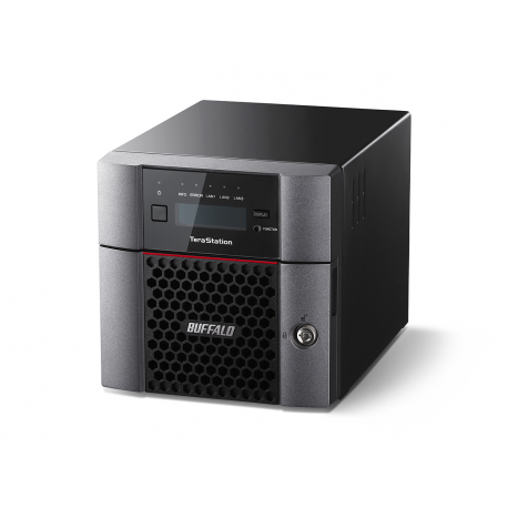 BUFFALO TeraStation 5210DN - NAS server - 2 bays - 16 TB - SATA 6Gb/s - HDD 8 TB x 2 - RAID 0, 1, JBOD - RAM 4 GB - 10 Gigabit Ethernet - iSCSI - with 3 years 24-hour TeraStation VIP HDD Exchange Service - 8