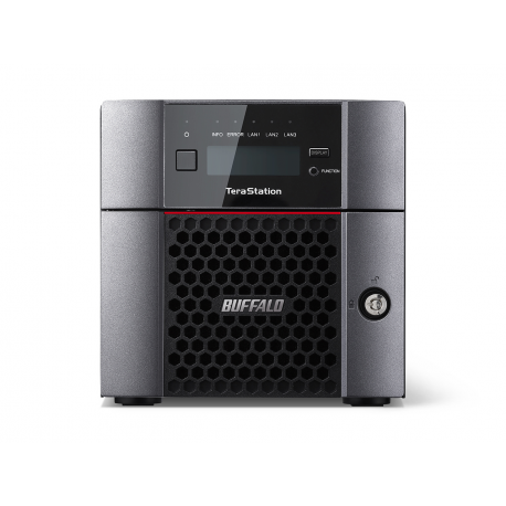 BUFFALO TeraStation 5210DN - NAS server - 2 bays - 16 TB - SATA 6Gb/s - HDD 8 TB x 2 - RAID 0, 1, JBOD - RAM 4 GB - 10 Gigabit Ethernet - iSCSI - with 3 years 24-hour TeraStation VIP HDD Exchange Service - 16