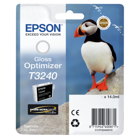 Epson T3240 Gloss Optimizer - 14 ml - original - ink optimizer cartridge - for SureColor P400, SC-P400 - 2
