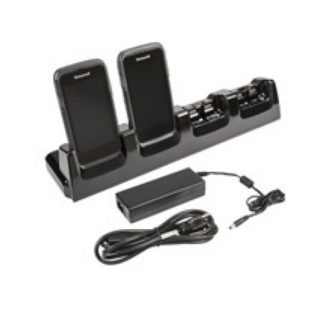 Honeywell Dolphin ChargeBase - Handheld charging stand + power adapter - output connectors: 4 - Europe - for Dolphin CT50, CT50h - 1