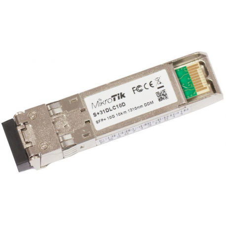 MikroTik S+31DLC10D - SFP+ transceiver module - 10 GigE - SFP+  /  LC single-mode - up to 10 km - 1310 nm - 1