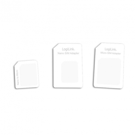LogiLink Dual SIM Card Adapter - SIM card adapters kit - 8