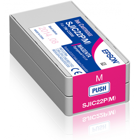 Epson SJIC22P(M) - Magenta - original - ink cartridge - for TM C3500 - 1
