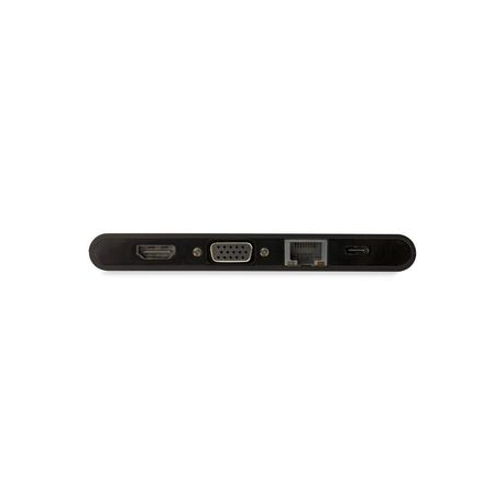 StarTech.com USB C Multiport Adapter, USB Type-C Mini Dock with HDMI 4K or 1080p VGA Video, 100W PD Passthrough, 3x USB 3.0, Gigabit Ethernet, SD & MicroSD Card Reader, USB 3.0 Adapter - USB C HDMI Travel Dock (DKT30CHVSCPD) - Docking station - USB-C - VGA, HDMI - GigE - 4