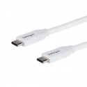 StarTech.com USB C to USB C Cable - 13 ft  /  4m - 5A PD - M / M - White - USB 2.0 - USB-IF Certified - USB Type C Cable - USB C Charging Cable (USB2C5C4MW) - USB cable - USB-C (M) to USB-C (M) - USB 2.0 - 5 A - 4 m - white