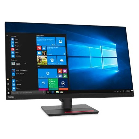 Lenovo ThinkVision T32p-20 - LED monitor - 32" (31.5" viewable) - 3840 x 2160 4K - IPS - 350 cd / m² - 1000:1 - 4 ms - HDMI, DisplayPort, USB-C - raven black - 1