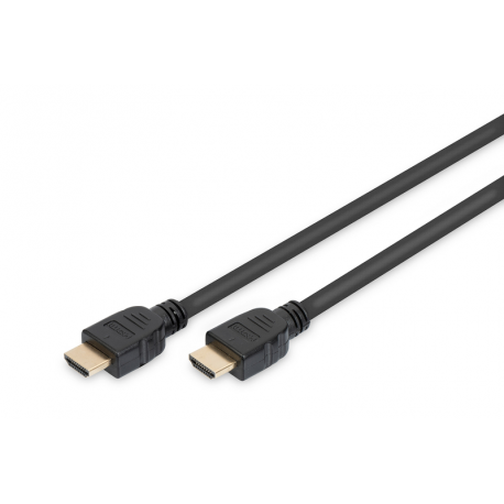 DIGITUS - Ultra High Speed HDMI with Ethernet cable - HDMI male to HDMI male - 2 m - triple shielded - black - 8K support - 3