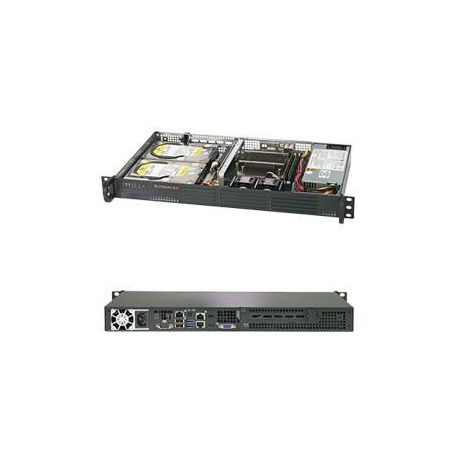 Supermicro SuperServer 5019C-L - Server - rack-mountable - 1U - 1-way - no CPU - RAM 0 GB - no HDD - AST2500 - GigE - no OS - monitor: none - black - 0