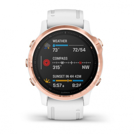 SMARTWATCH FENIX 6S PRO/R.GOLD/WH 010-02159-11 GARMIN