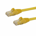 StarTech.com 100ft CAT6 Ethernet Cable, 10 Gigabit Snagless RJ45 650MHz 100W PoE Patch Cord, CAT 6 10GbE UTP Network Cable w / Strain Relief, Yellow, Fluke Tested / Wiring is UL Certified / TIA - Category 6 - 24AWG (N6PATCH100YL) - Patch cable - RJ-45 (M) to RJ-45 (M) - 30.5 m - UTP - CAT 6 - snagless - yellow