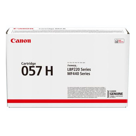 Canon 057 H - High capacity - black - original - toner cartridge - for ImageCLASS MF449, MF455; i-SENSYS LBP226, MF443, MF445, MF446, MF449; Satera LBP224 - 0